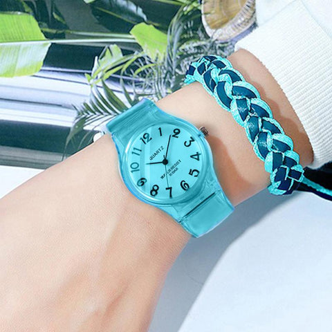 quartz watch women lovely transparent candy clock-JW01078-Veeddydropshipping
