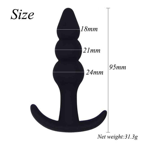 Silicone Anal Plug Butt Plug Open Expander Dildo Prostate Massager Anal Dilator -BH01309-Veeddydropshipping
