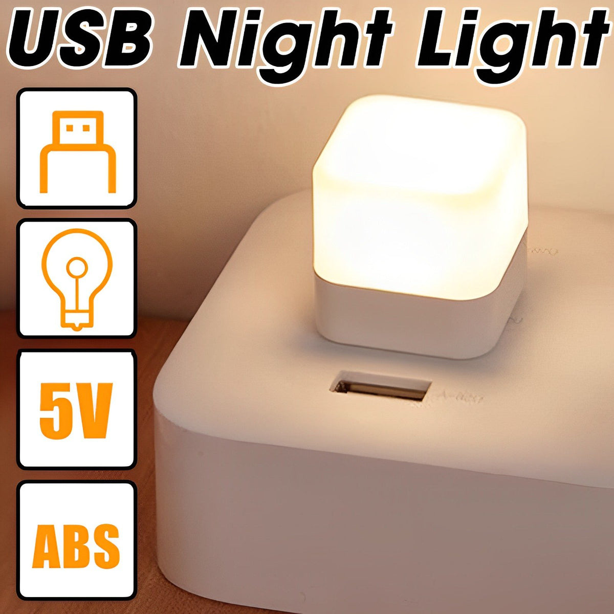 USB Night Light  LED Light USB  Eye Protection-TI00502-Veeddydropshipping