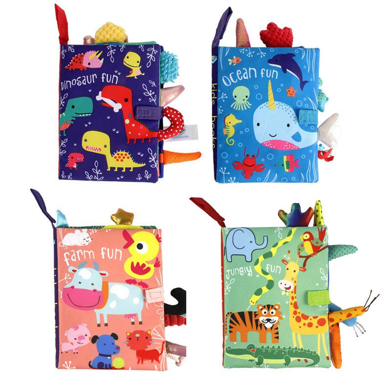 Baby Rattles Mobiles Toy Soft Animal Cloth Book Newborn Stroller Hanging Toy-TB00490-Veeddydropshipping