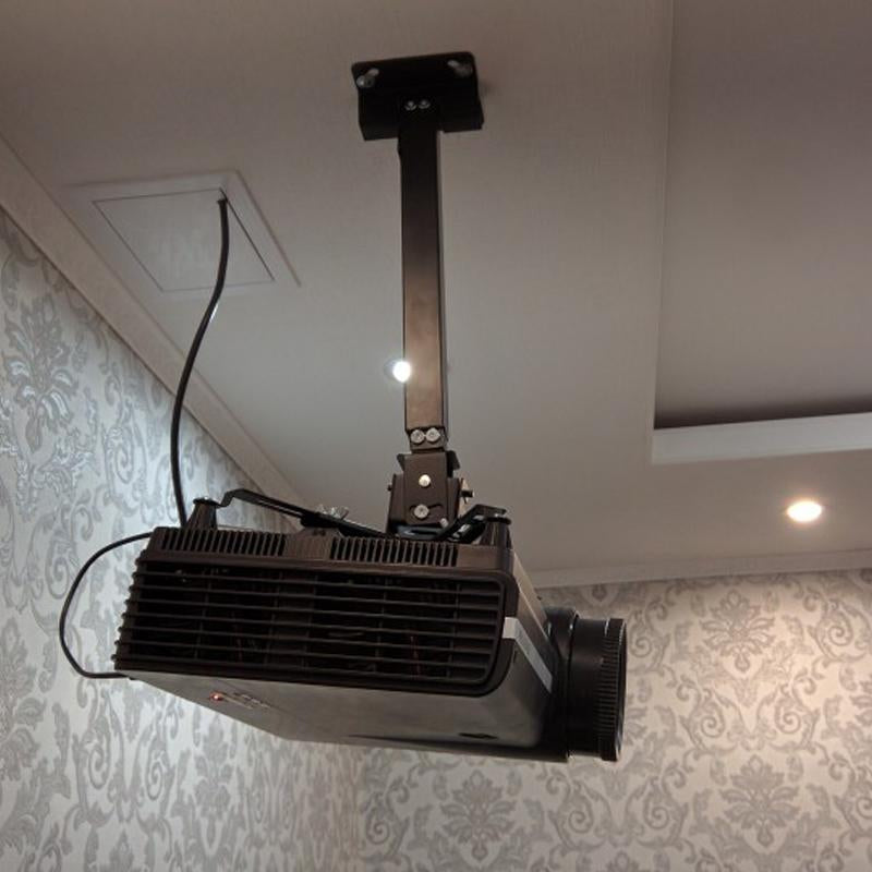 Black Color Projector Ceiling Mount Adjustable 43 To 65cm Roof Bracket -CE00857-Veeddydropshipping