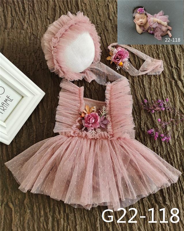 Newborn Photography Props  Baby Girl Lace Romper Bodysuits Outfit-Veeddydropshipping-8
