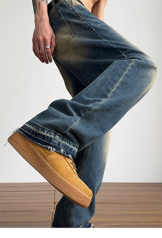 Men Hip Hop Wide Leg Y2k Streetwear Fashion Loose-MF00666-Veeddydropshipping