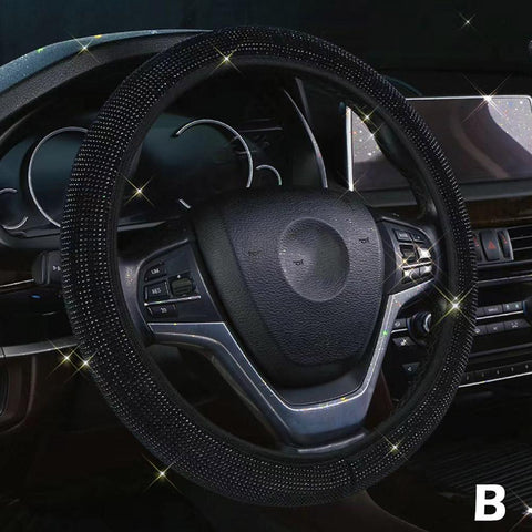 Diamond Sparkling Car Suv Steering Wheel Protector Vehicle-AM01494-Veeddydropshipping
