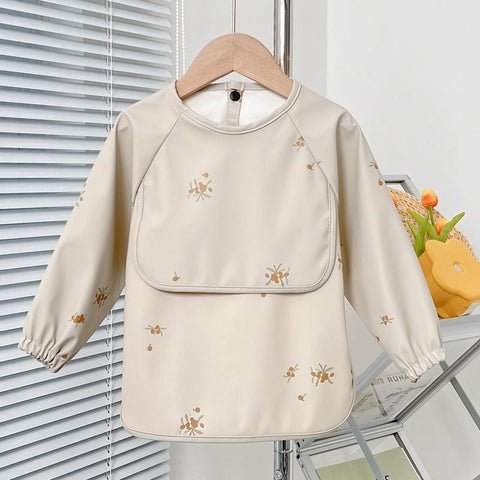 Cute Baby Bibs Toddler Baberos Bavoir Waterproof Long Sleeve-TB00284-Veeddydropshipping