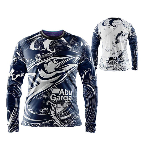 2022 New Outdoor Fishing Clothing Sunscreen Summer Long Sleeve Fish Print Casual -OS00484-Veeddydropshipping