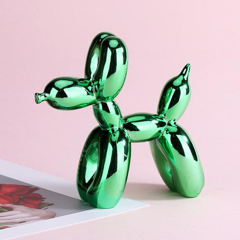 Electroplating Balloon Dog Jewelry Crafts Puppy Statue-HA00328-Veeddydropshipping