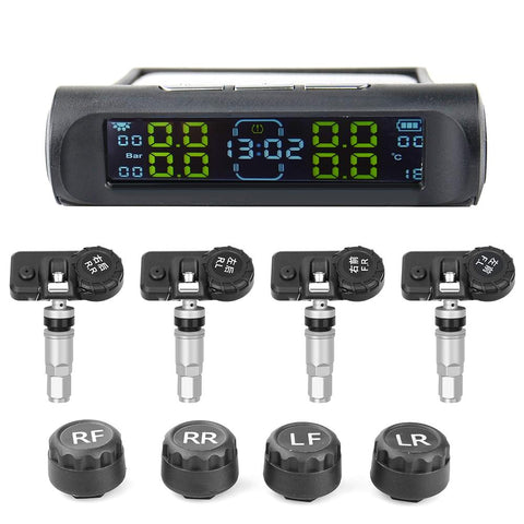 Solar TPMS Car Tire Wireless Pressure Sensor Monitoring System-AM00159-Veeddydropshipping