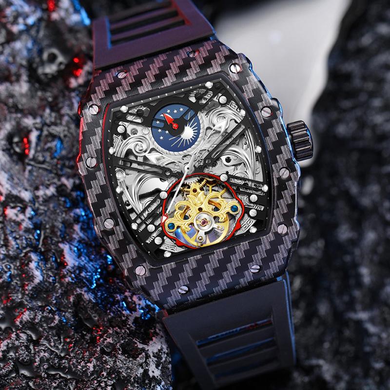 Automatic Mechanical Watch Skeleton Vintage Watch -JW00637-Veeddydropshipping
