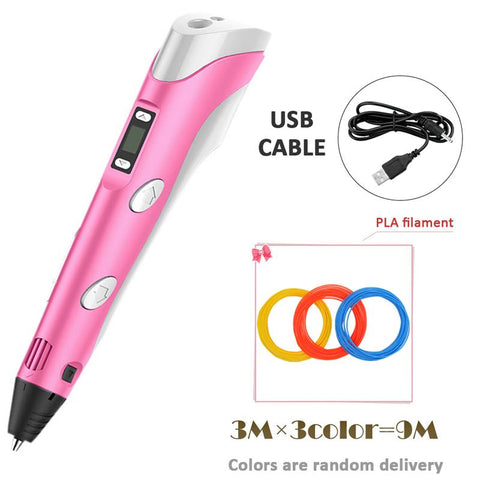 3D Drawing Printing Pencil with LCD Screen-CO01281-Veeddydropshipping