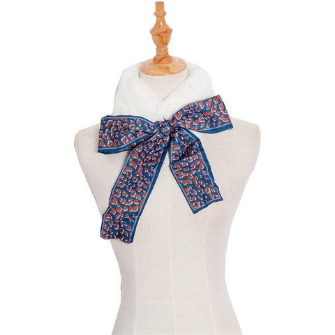 Women Faux Fur Collar Scarf-WF01215-Veeddydropshipping