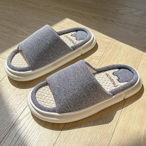 Women Indoor Bedroom Slippers Comfortable Men Plush House-BS01103-Veeddydropshipping
