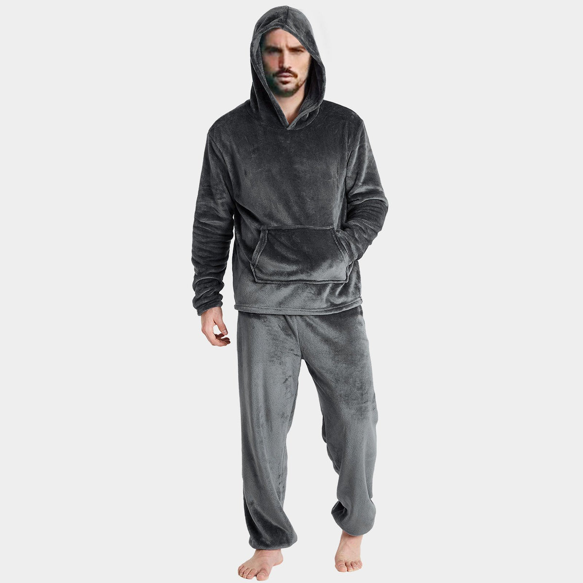 Leisure Soft Home Solid Color Shirt Pants Pajama Set Home Service-MF01623-Veeddydropshipping