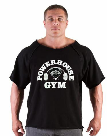 T-shirt Fitness Men's Bodybuilding Shirt Bat Sleeve Shredded Cloth Shirt-Veeddydropshipping