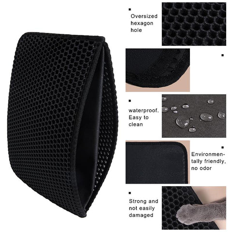 Litter Box Mat Clean Pad Cats Accessories-HA01378-Veeddydropshipping