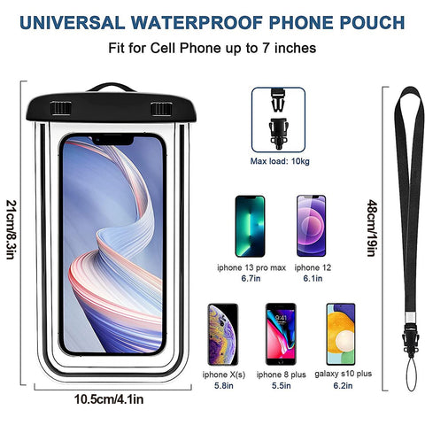 Universal Waterproof Phone Pouch for Phones Up to 7&quot; Floatable  Phone -OS00099-Veeddydropshipping