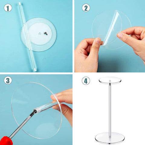 Hat Holder Decorative Clear Acrylic Wig Holder Rack-HA00900-Veeddydropshipping