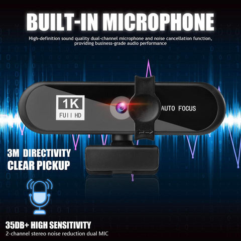Web Camera  Can With Microphone Tripod  Auto focus-CO00120-Veeddydropshipping