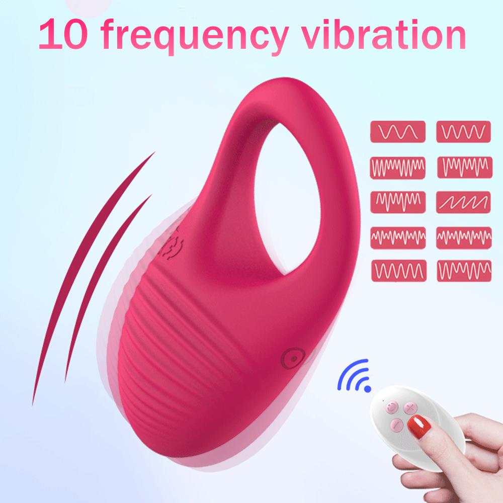 Wireless Remote Control Cockring Vibrator Clitoris Stimulation Sleeve-BH01220-Veeddydropshipping