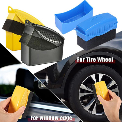 Car Wheel Polishing Waxing Sponge Brush With Cover ABS Washing-AM00481-Veeddydropshipping