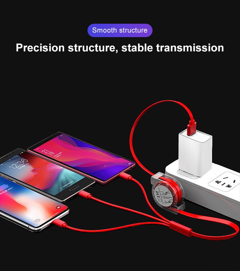 3 in 1 USB Cable For Lightning Type C Micro USB Fast Charging-PA00025-Veeddydropshipping