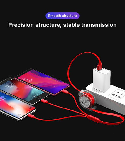 3 in 1 USB Cable For Lightning Type C Micro USB Fast Charging-PA00025-Veeddydropshipping
