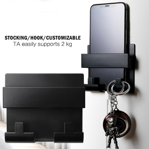 Paste Style Mobile Phone Charging Holder Bracket For IPhone Keyring Wall Mount-PA00533-Veeddydropshipping