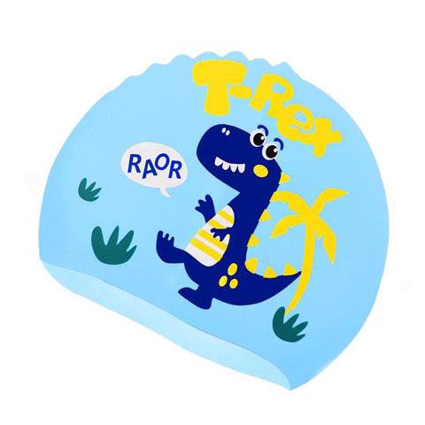 Cute Girl Swimming Cap For Children Kids Waterproof Elastic Silicone Swim -OS00150-Veeddydropshipping
