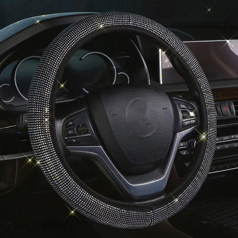Diamond Sparkling Car Suv Steering Wheel Protector Vehicle-AM01494-Veeddydropshipping