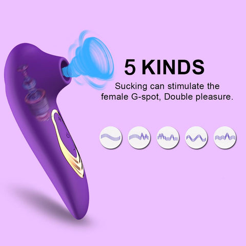 Clitoral Sucker Vibrator Nipple G Spot Sucking Blowjob Clitoris Erotic Stimulator -BH01236-Veeddydropshipping