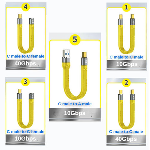 5A100W20V Fast Laptop Charging Converter OTG USB3.1 Android Data Cable -CE01138-Veeddydropshipping