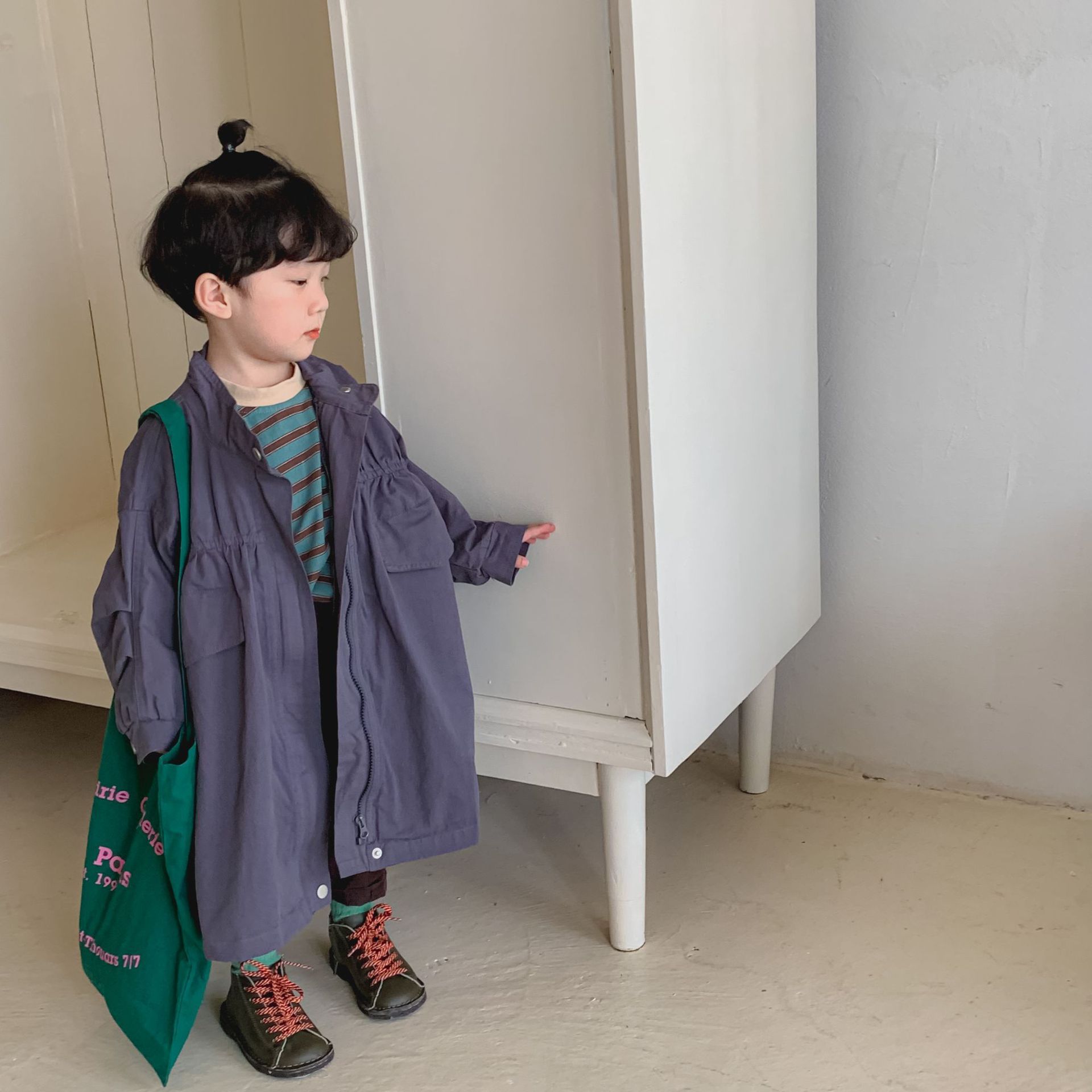 Children Mid-Length Coats Kids Outerwears Boys Girls-Veeddydropshipping