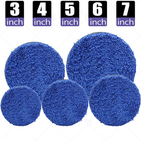 3/4/5/6/7 Inch Removing Wax Buffer Pads Microfiber Polishing-AM00467-Veeddydropshipping
