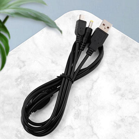 2-In-1 USB Data Cable Charger Charging Cord For PSP 2000 3000 Gaming Accessories-CE01444-Veeddydropshipping