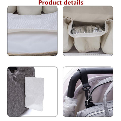 LEQUEEN Mummy Bag Diaper Bag Baby Care Large Capacity Mom-TB00244-Veeddydropshipping