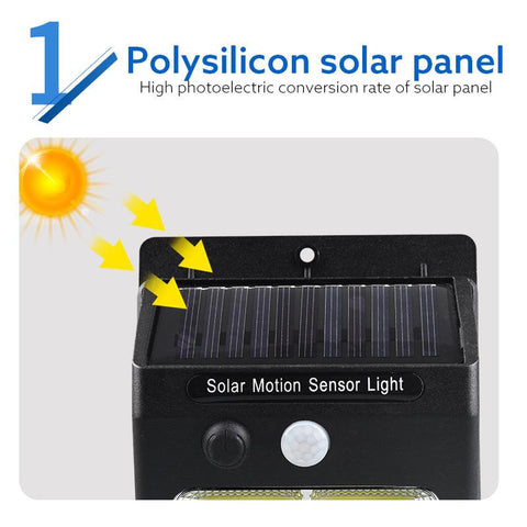 Solar Lights Outdoor Led Wall street Lamps High light efficiency-TI00848-Veeddydropshipping