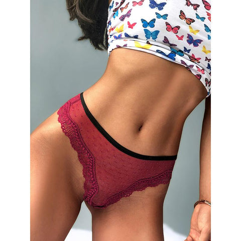 Lace Sexy Seamless T-pants Underwear-WF00835-Veeddydropshipping