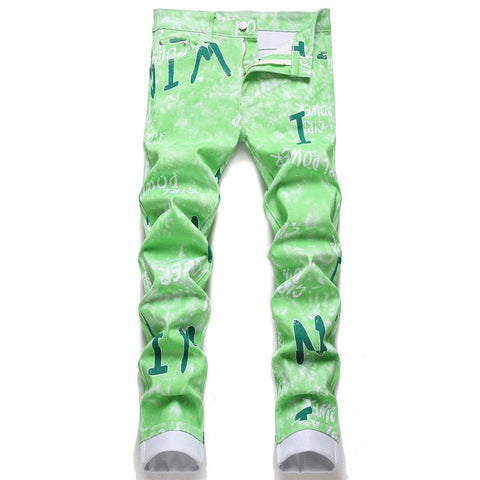Fashion Digital Printed Stretch Denim-MF00601-Veeddydropshipping
