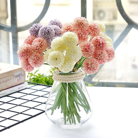 Sticks/Bouquet Mini Hydrangea Artificial Flowers-HA00697-Veeddydropshipping