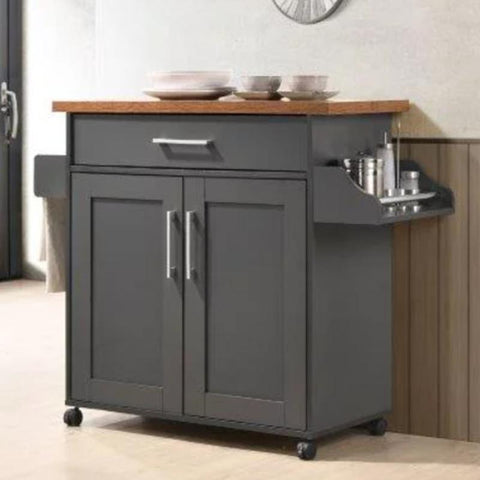 Kitchen Cart Spice Rack Plus Towel Holder-HA01752-Veeddydropshipping
