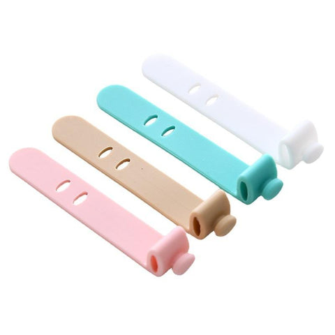 Desktop data cable storage box transparent mobile phone power cable charger earphone organizing-PA00873-Veeddydropshipping