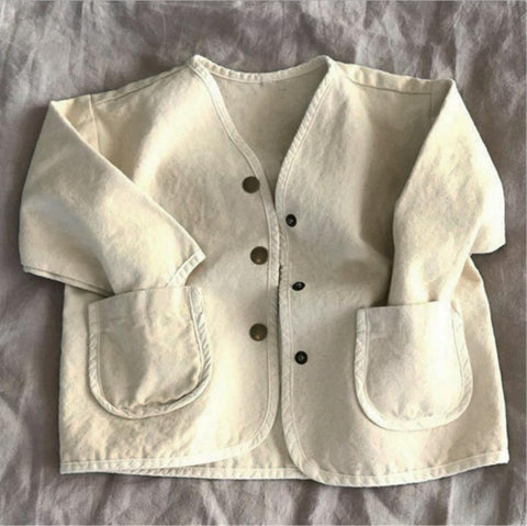 Baby Boys And Girls Denim Jacket Kids Denim Coat Spring And Autumn-TB01199-Veeddydropshipping