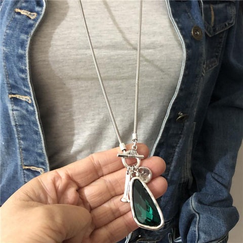 Fashion Winter Sweater Chain Women Female Long Necklace-JW01226-Veeddydropshipping