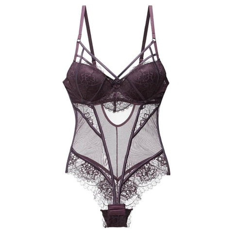 Sexy Bodysuit Women Lace Cup-WF00784-Veeddydropshipping