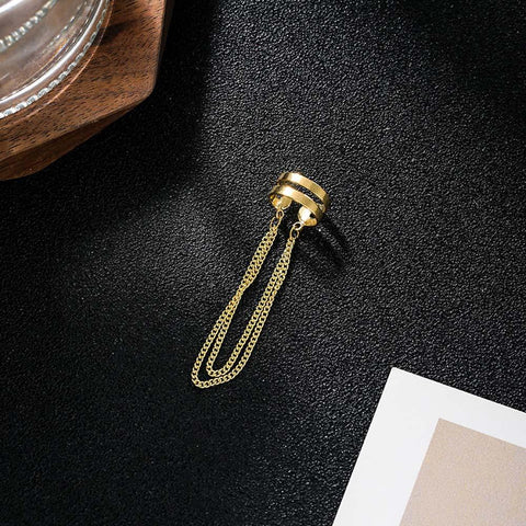 Long Tassel Ear Cuff No Piercing Hook Clip Earrings for Women Simple -JW01433-Veeddydropshipping