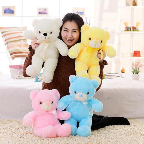 32-50cm Luminous Creative Light Up LED Teddy Bear Stuffed Animals-TB01573-Veeddydropshipping
