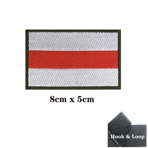 Republic Of Belarus Flag Armband Embroidered Patch Hook-HA00186-Veeddydropshipping