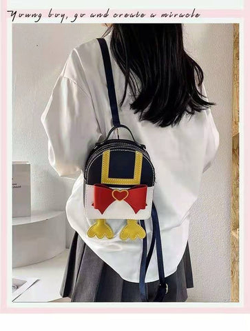 Cartoon Duck Bottom Base Drawstring Handbag Bag Handmade-BS00358-Veeddydropshipping