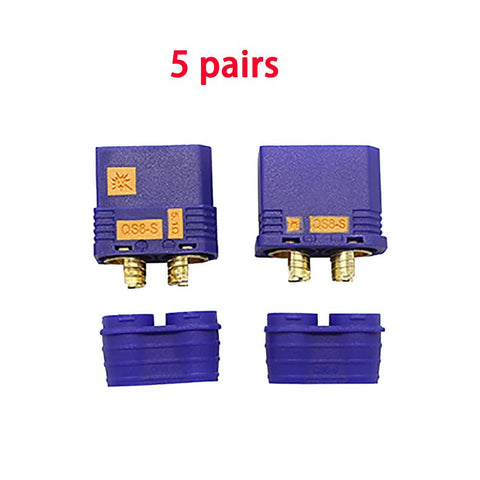 2/5pair QS8-S Heavy Duty Battery Connector Anti-Spark Gold Connector Large-AM00104-Veeddydropshipping