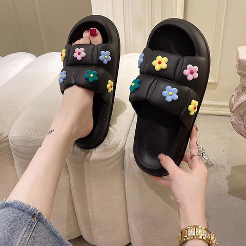 Slide Flower Series Flip Flops Indoor Bathroom Non-slip-BS01128-Veeddydropshipping
